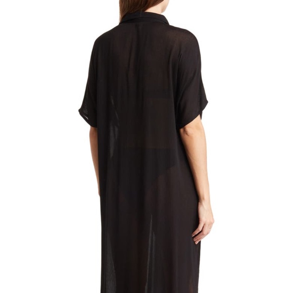 Boho Me Women’s Size S Short Sleeve Button Front Gauze Shirtdress - Picture 5 of 11